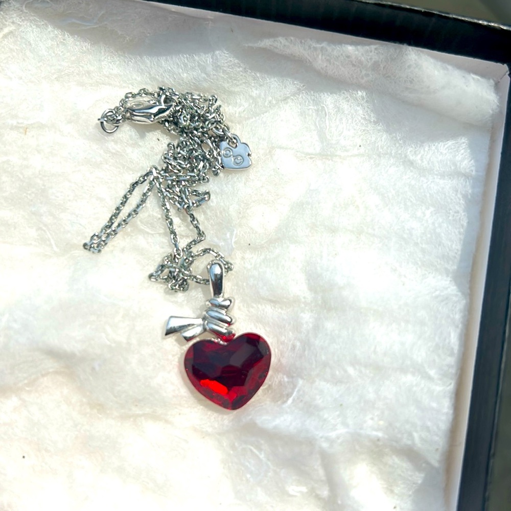 Swarovski Red Apple Necklace Crystals
